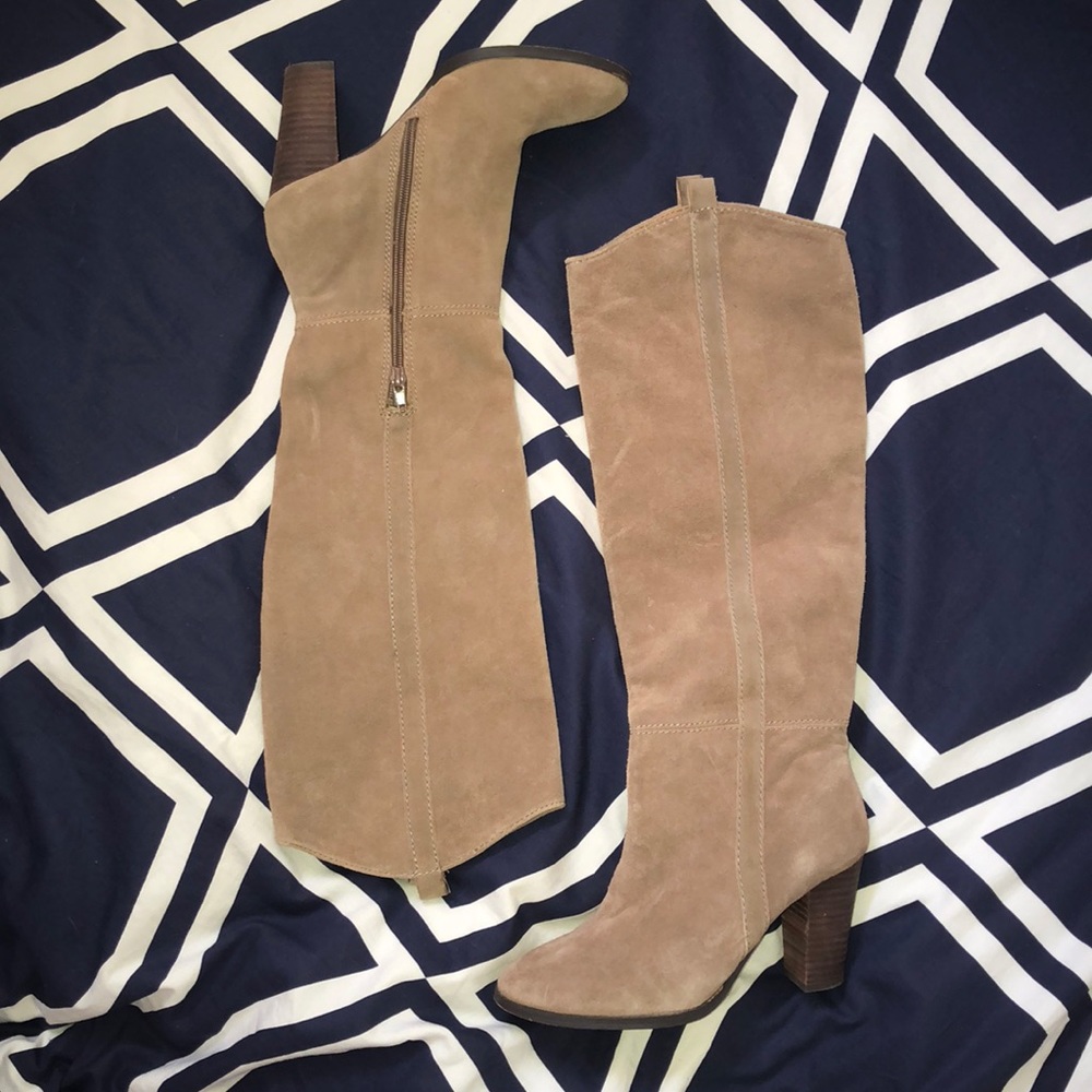 Tan Knee High Boots